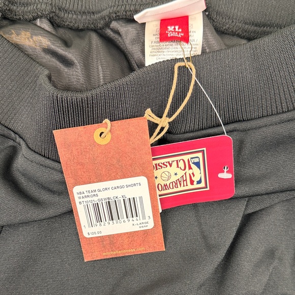 Mitchell & Ness Team Glory Golden State Warriors Cargo Shorts. XL NWT - Picture 5 of 5